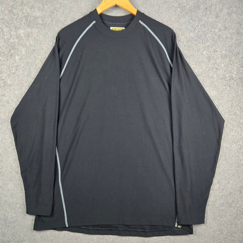 Klim Aggressor Shirt Mens 2XL Black Base Layer Long Sleeve Motocross Racing Tech